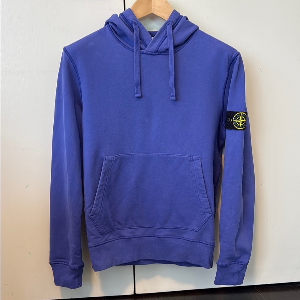 Stone Island Purple Blue Sweatshirt Hoodie